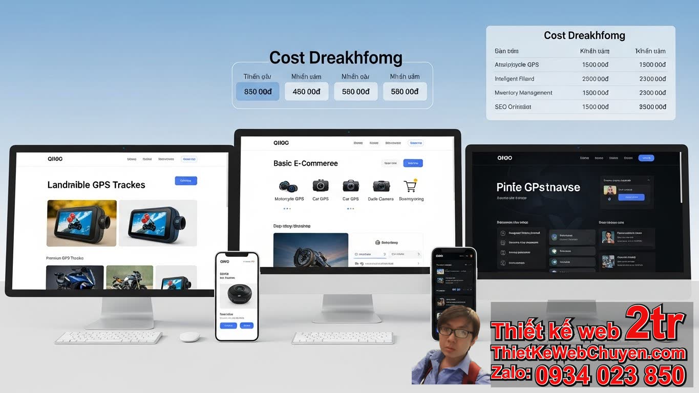 1. Thiết Kế Web Bán Thiết Bị Định Vị GPS Bao Nhiêu Tiền?