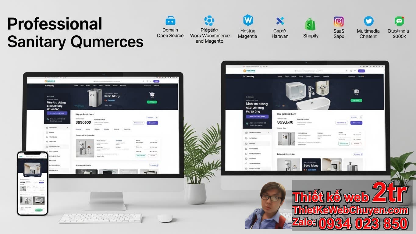 1. Thiết kế web bán thiết bị vệ sinh bao nhiêu tiền với các yếu tố ảnh hưởng?