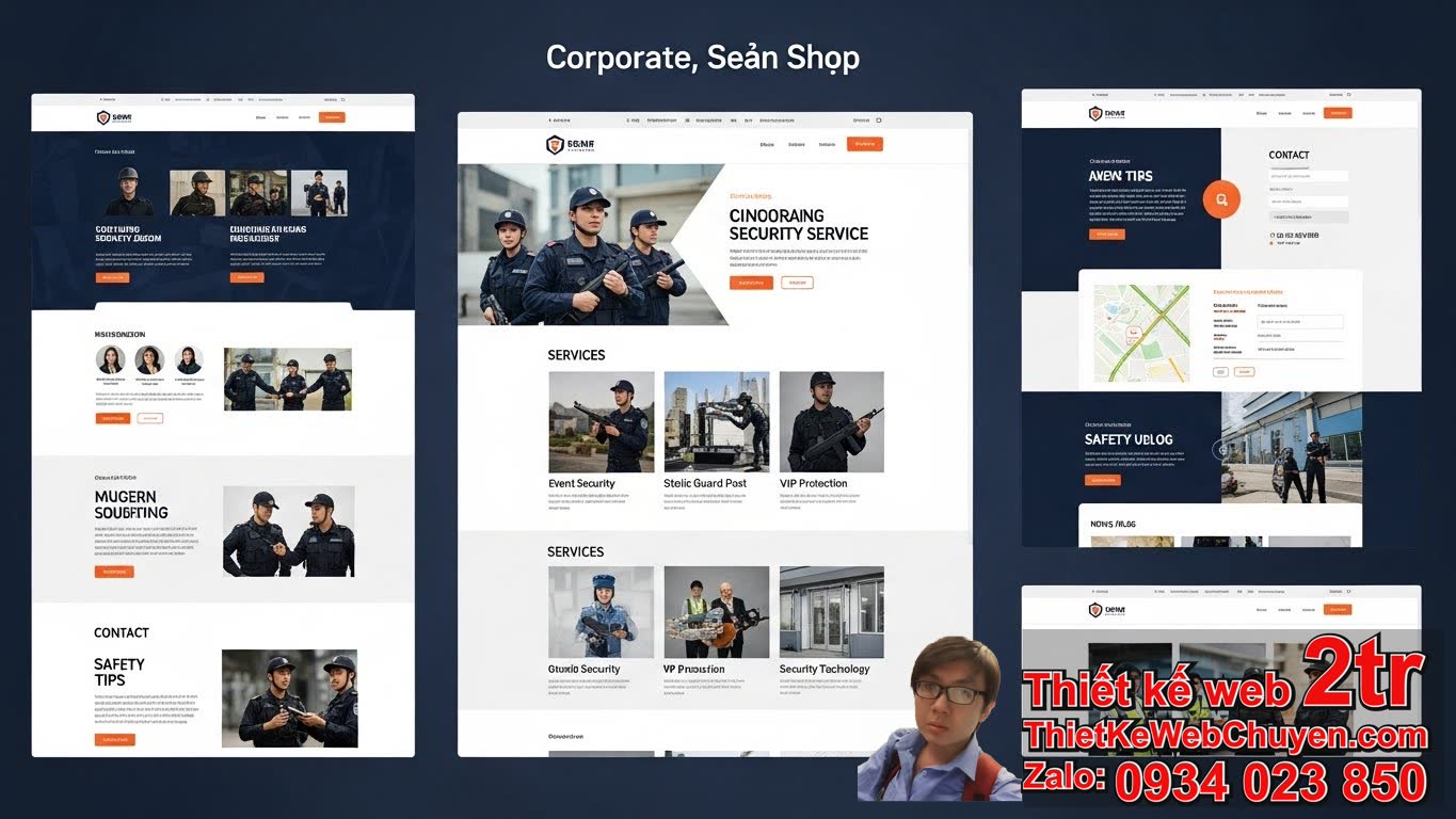 1. Thiết kế web công ty bảo vệ bao nhiêu tiền cho một website cơ bản?