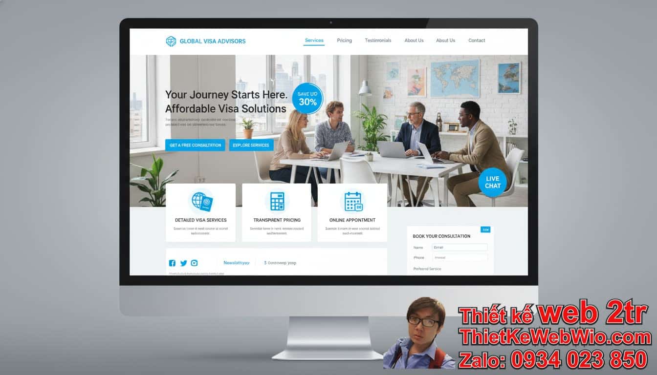 1. Thiết Kế Web Dịch Vụ Tư Vấn Visa Giá Rẻ Là Gì Và Tại Sao Lại Quan Trọng?