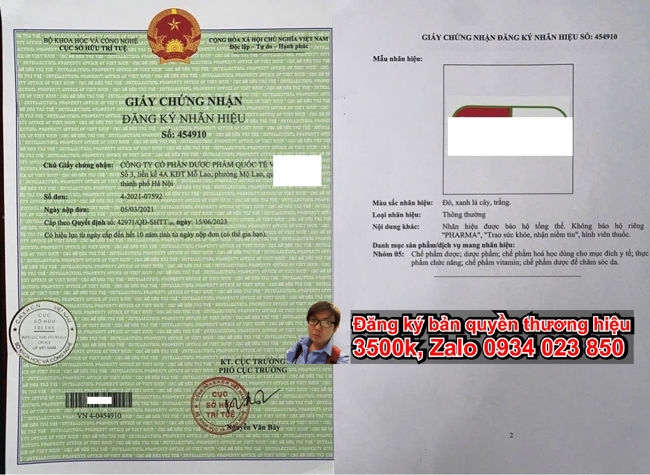 Dịch vụ đăng ký bản quyền thương hiệu, nhãn hiệu