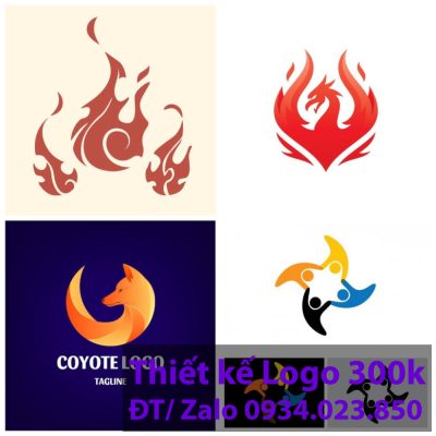 thiết kế logo người mệnh hỏa