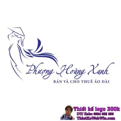 Thiết Kế Logo Áo Dài Phượng Hoàng Xanh