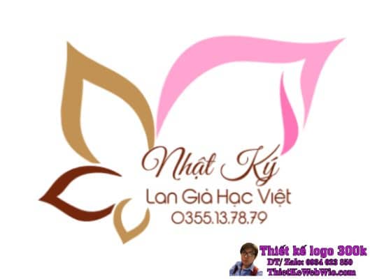 Thiết Kế Logo Bán Hoa LAN GIẢ HẠC VIỆT