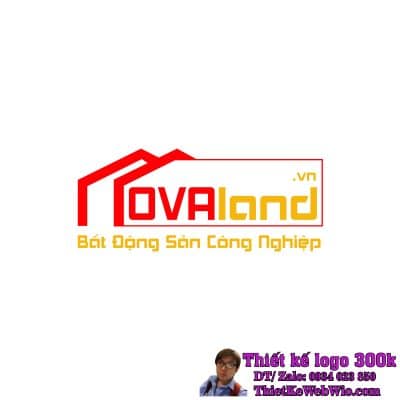 Thiết Kế Logo Bất Động Sản Công Nghiệp OVAland.vn