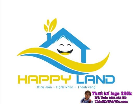 Thiết Kế Logo Bất Động Sản Happy Land