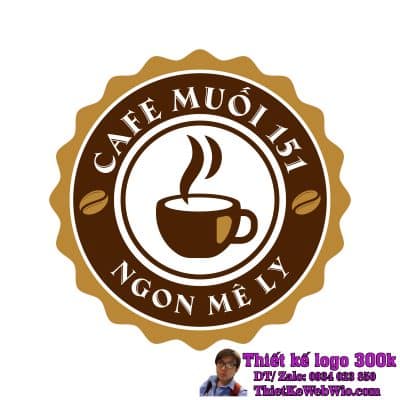 Thiết Kế Logo Cafe Cafe Muối 151