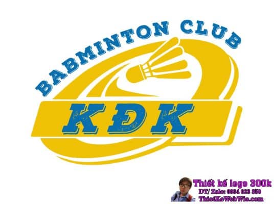 Thiết Kế Logo Cầu Lông KĐK Badminton Club