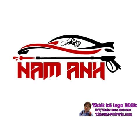 Thiết Kế Logo Chăm Sóc Và Sửa Chữa Xe Ô Tô Nam Anh