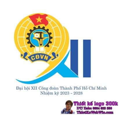 Thiết Kế Logo Công Đoàn Thành Phố Hồ Chí Minh Đại hội XII