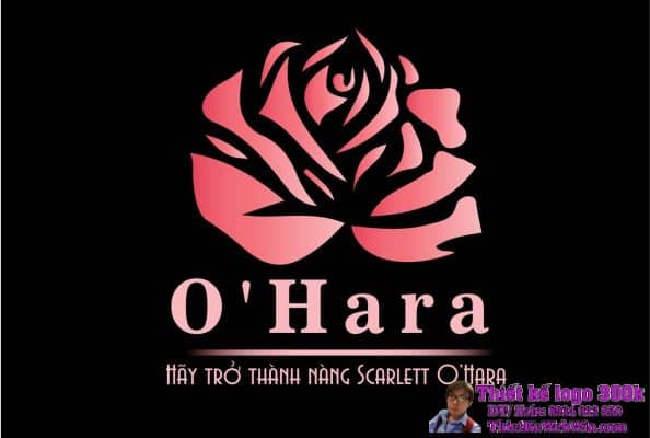 Thiết Kế Logo Cửa Hàng Hoa O’HARA