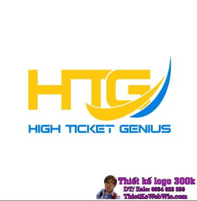 Thiết Kế Logo Dịch Vụ Phần Mềm Marketing HTG High Ticket Genius