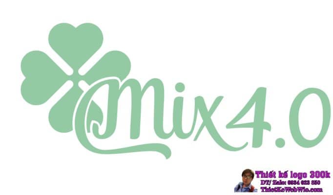 Thiết Kế Logo Đồ Ăn Vặt Mix 4.0