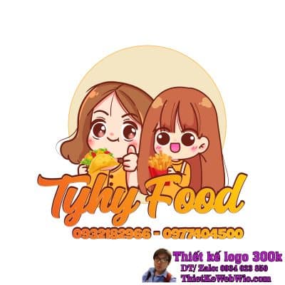 Thiết Kế Logo Đồ Ăn Vặt Tyhy Food