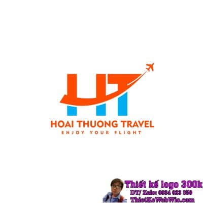 Thiết Kế Logo Du Lịch HT Hoai Thuong Travel