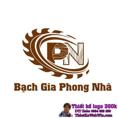 Thiết Kế Logo Gỗ Cao Su Bạch Gia Phong Nhã PN