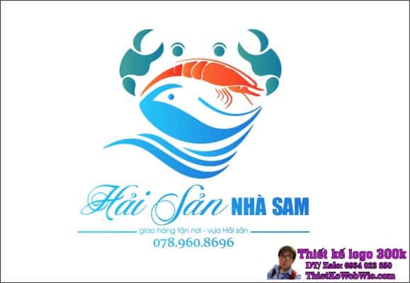 Thiết Kế Logo Hải Sản NHÀ SAM