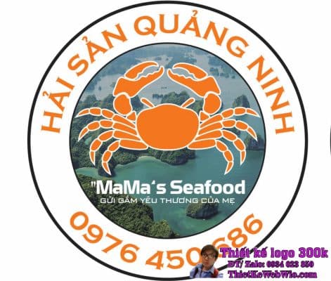 Thiết Kế Logo Hải Sản Quảng Ninh MaMa’seafood