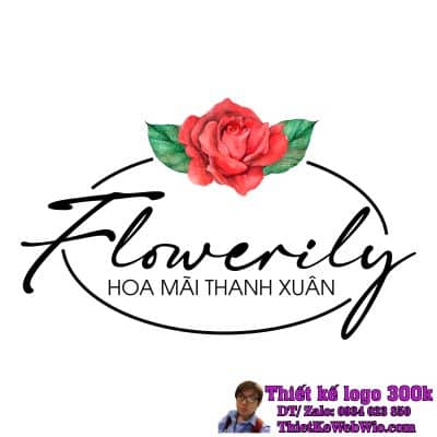 Thiết Kế Logo Hoa Khô FLOWERILY