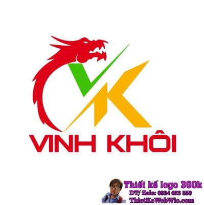 Thiết Kế Logo Kinh Doanh Đá Granite VK (Vinh Khôi)
