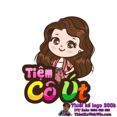 Thiết Kế Logo Mỹ Phẩm Tiệm Cô Út