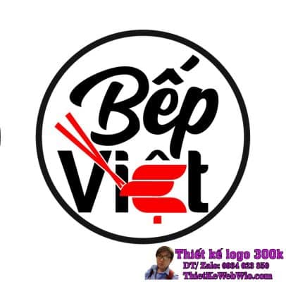 Thiết Kế Logo Quán Ăn BẾP VIỆT