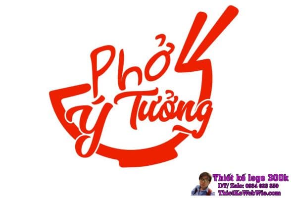 Thiết Kế Logo Quán Ăn Phở Ý Tưởng