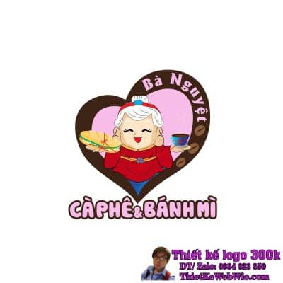 Thiết Kế Logo Quán Cà Phê Bà Nguyệt Mr Tơ Coffee
