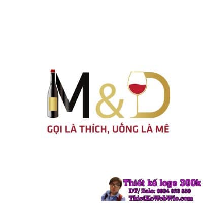 Thiết Kế Logo Rượu Nhập Khẩu M&D