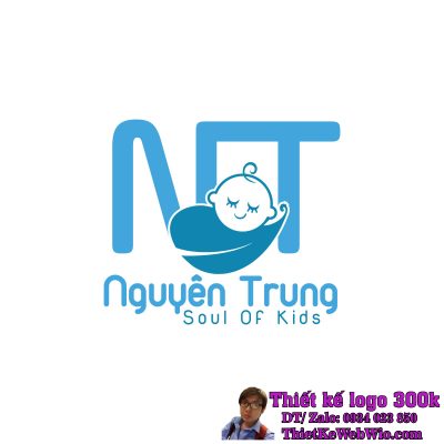 Thiết Kế Logo Shop Mẹ Và Bé Nguyên Trung