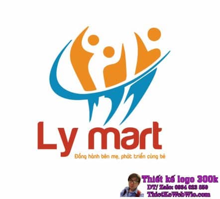 Thiết Kế Logo Shop Mẹ và Bé Ly Mart