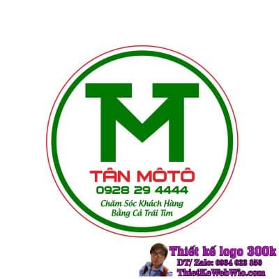 Thiết Kế Logo Sửa Chữa Xe Máy TÂN MÔ TÔ