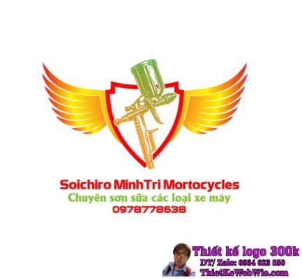 Thiết Kế Logo Tân Trang Sơn Sửa Xe Soichiro MinhTri Mortocycles