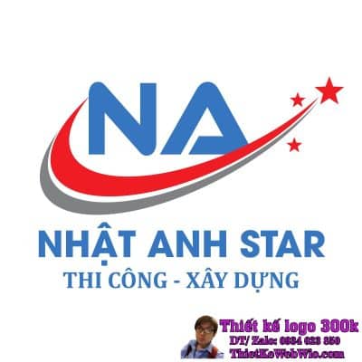 Thiết Kế Logo Thi Công Xây Dựng Nhật Anh Star