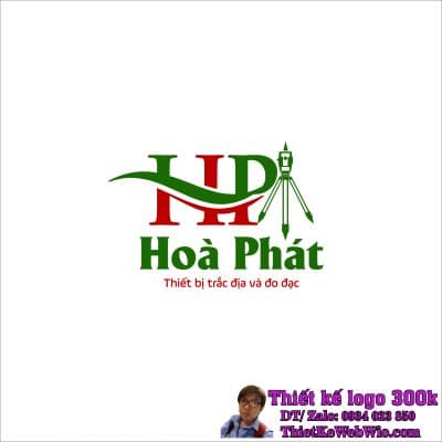 Thiết Kế Logo Thiết Bị Trắc Địa Và Đo Đạc HP Hoà Phát