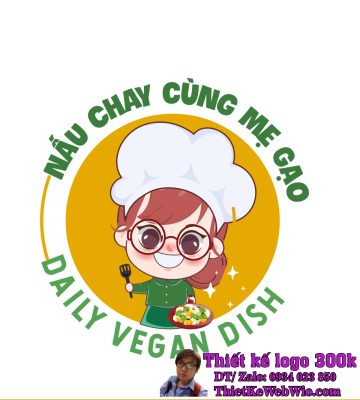 Thiết Kế Logo Thực Phẩm Chay Mẹ Gạo