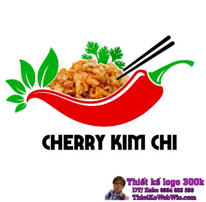 Thiết Kế Logo Thực Phẩm Cherry Kim Chi