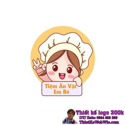 Thiết Kế Logo Tiệm Ăn Vặt Em Bé