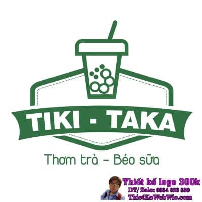 Thiết Kế Logo Trà Sữa Tiki - Taka