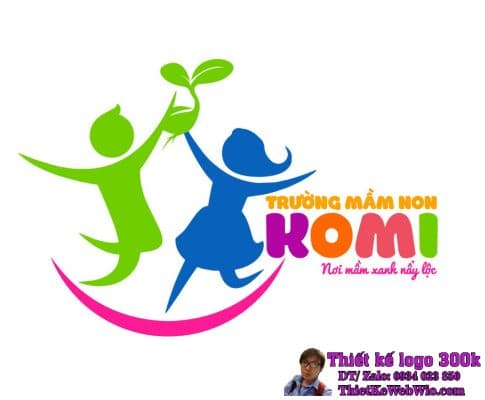 Thiết Kế Logo Trường Mầm Non KOMI