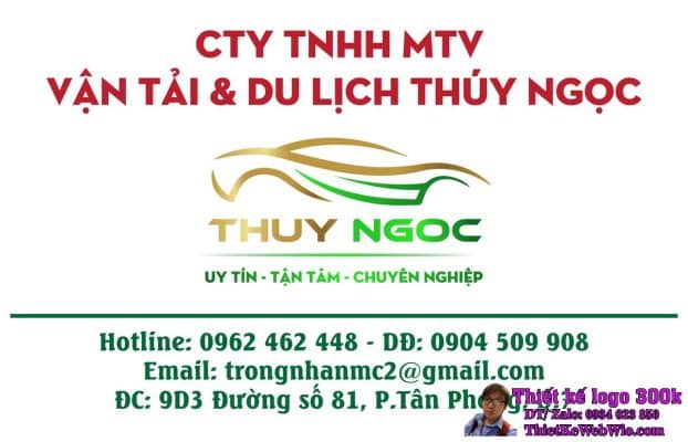 Thiết Kế Logo Vận Tải và Du Lịch Thủy Ngọc