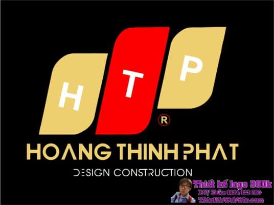 Thiết Kế Logo Xây Dựng HTP Hoàng Thịnh Phát