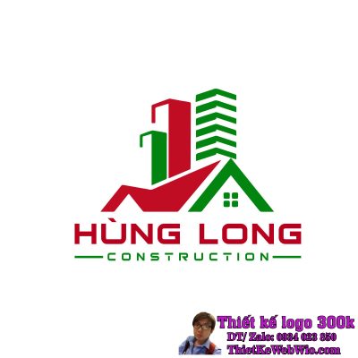 Thiết Kế Logo Xây Dựng Thi Công Hùng Long