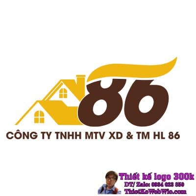 Thiết Kế Logo Xây Dựng & Thương Mại HL 86