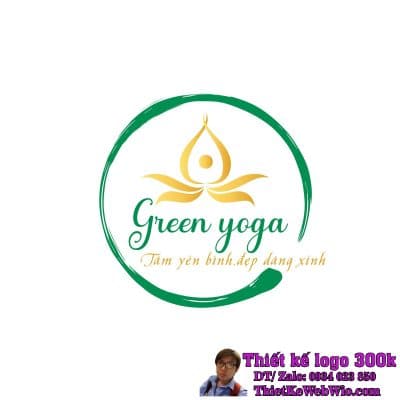 Thiết Kế Logo Yoga Green Yoga