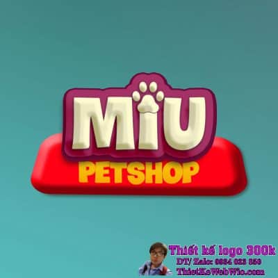 Thiết Kế Logo thú cưng Miu Petshop