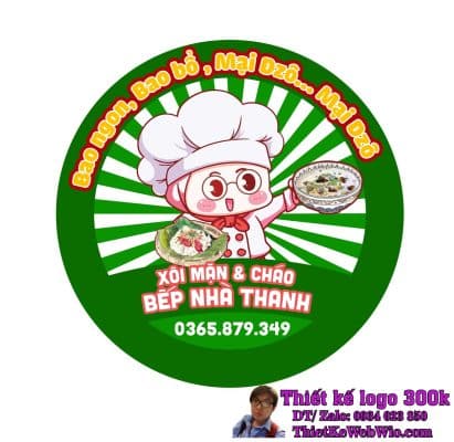 Thiết kế Logo Bếp Nhà Thanh Xôi Mặn & Cháo