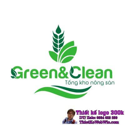 Thiết kế Logo Nông Sản Green&Clean