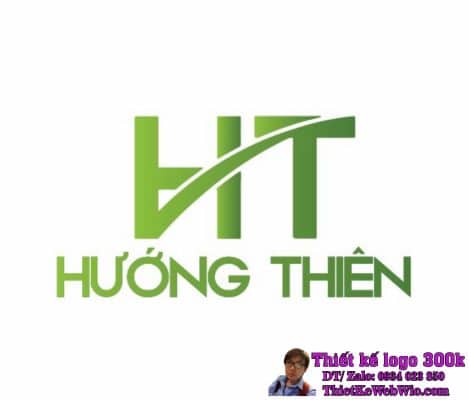 Thiết kế Logo Văn Phòng Phẩm HT (HƯỚNG THIÊN)