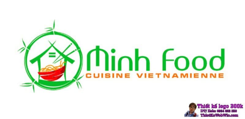 Thiết kế logo Ẩm thực Việt Nam MINH FOOD